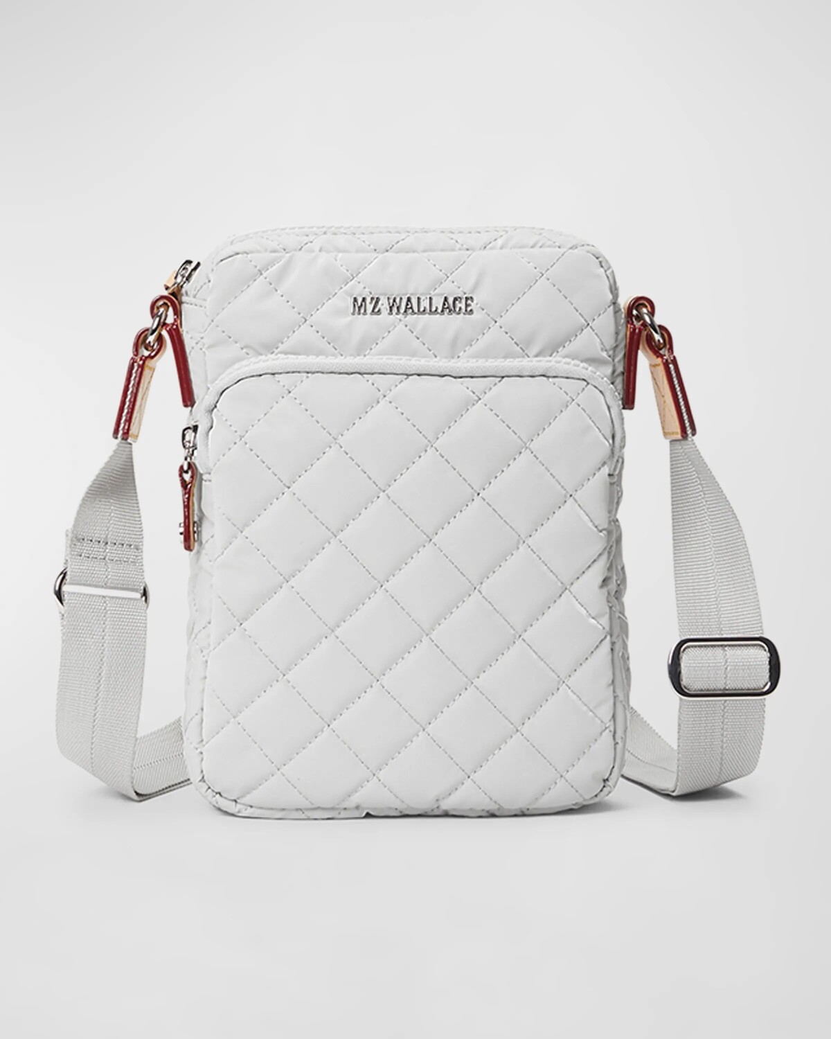 

Стеганая нейлоновая сумка через плечо Metro MZ WALLACE, цвет Light Grey