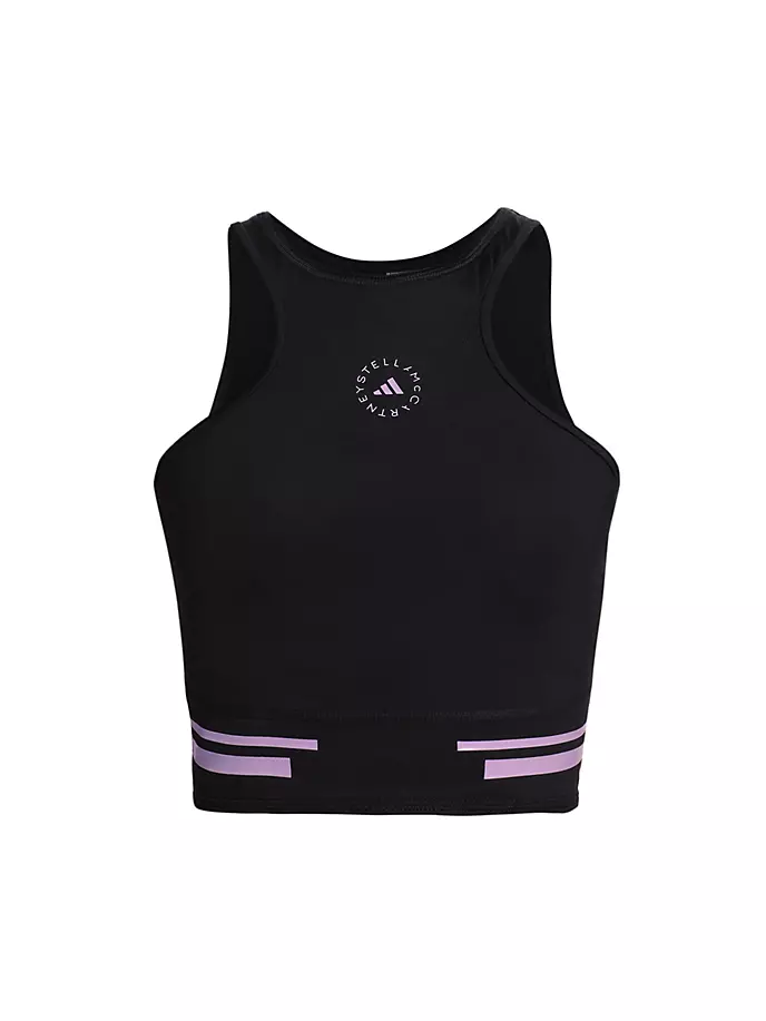 

Укороченный топ без рукавов Truepace Adidas By Stella Mccartney, фиолетовый