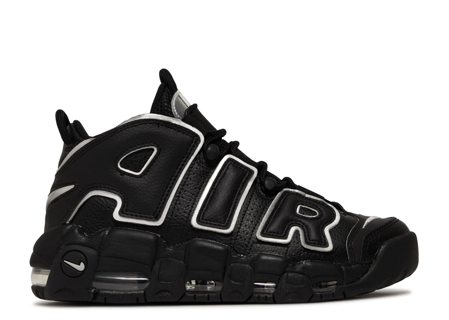 

Кроссовки Nike Wmns Air More Uptempo 'Black Metallic Silver', черный