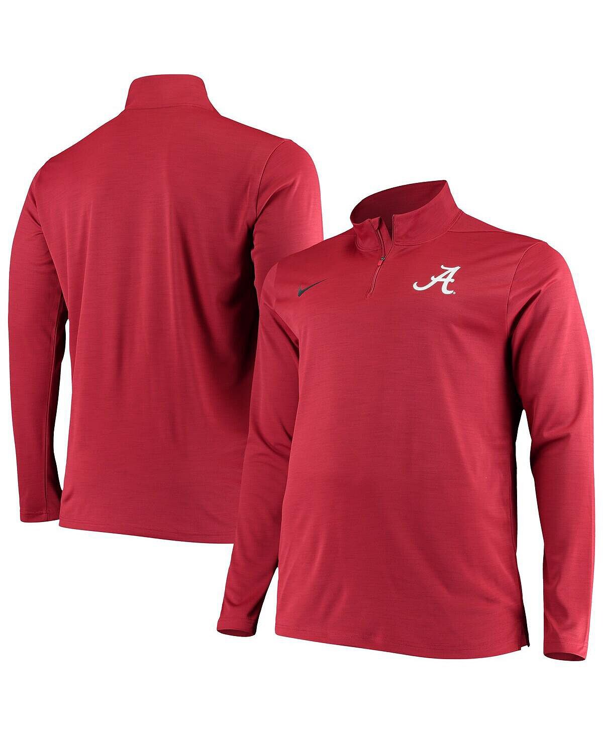 

Мужская куртка Crimson Alabama Crimson Tide Big and Tall Primary Logo Intensity Performance с молнией четверти Nike