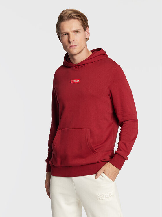 Толстовка обычного кроя Puma, красный puma x coca cola hoodie tr