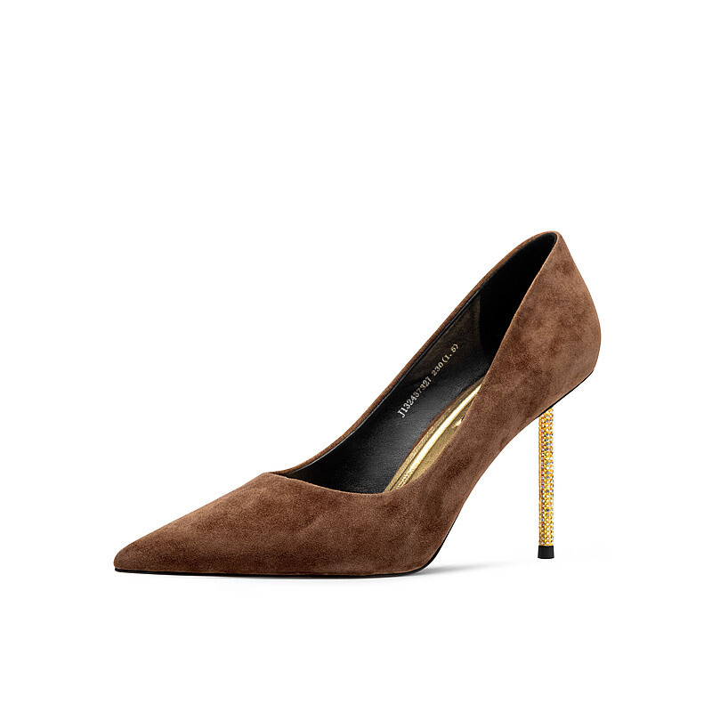 

Туфли женские на высоком каблуке Jooc, цвет Chocolate Brown [Heel height 9CM]