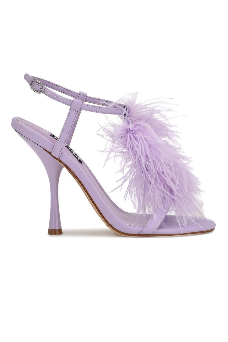 

Босоножки Milion с ремешками и перьями Nine West, фиолетовый