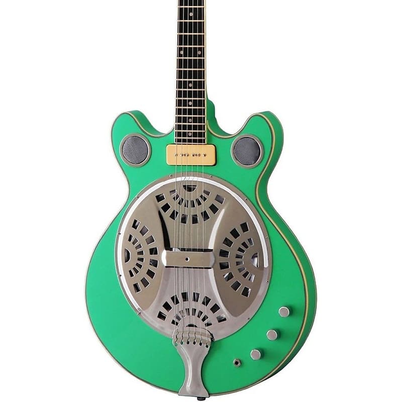 

Электрогитара Eastwood Guitars Delta 6 - Green - Electric Resonator Guitar - Vintage Mosrite Californian Tribute - NEW!