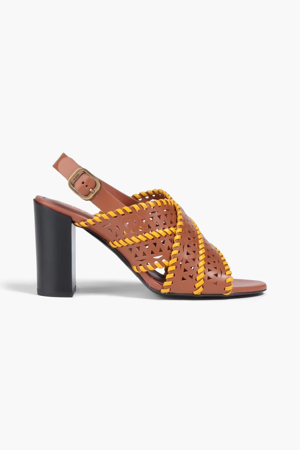 

Босоножки с пяткой на пятке, обработанные лазером Tod'S, светло-коричневый