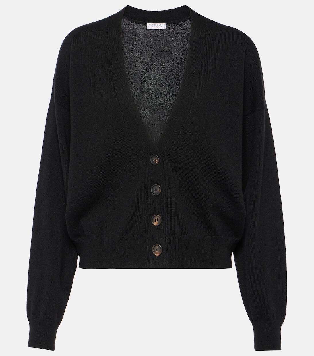 

Украшенный кашемировый кардиган Brunello Cucinelli, черный