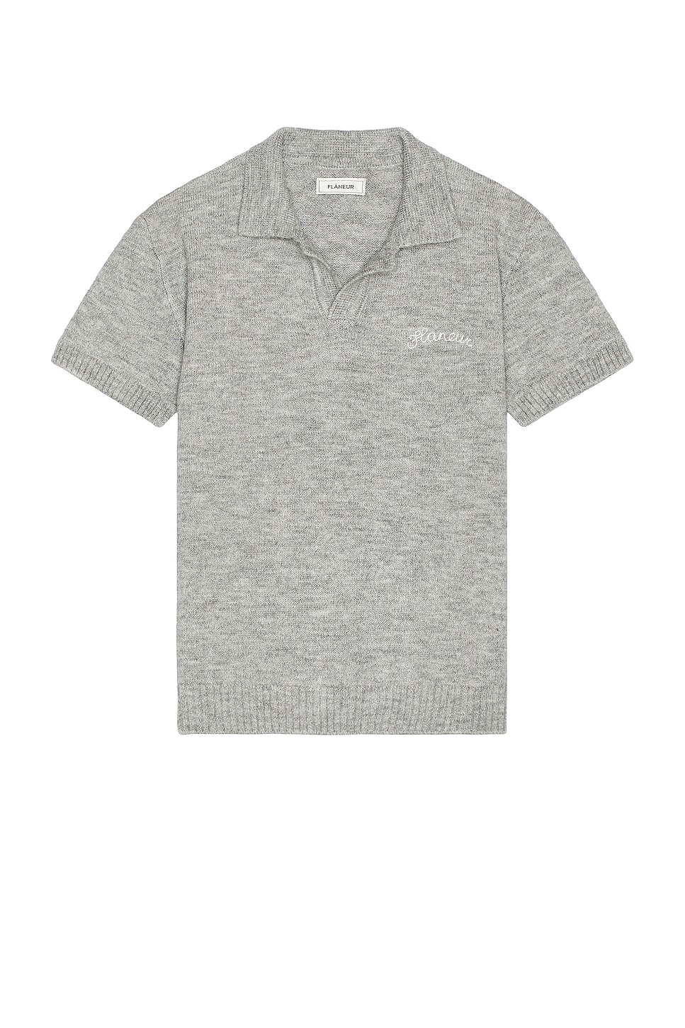 

Футболка FLANEUR Signature Knit Polo, серый