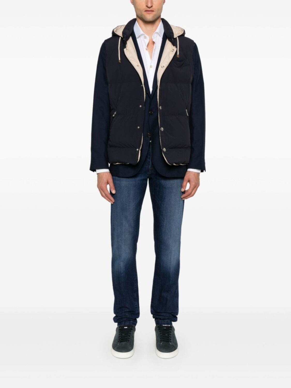 

Kiton облегающие джинсы, синий