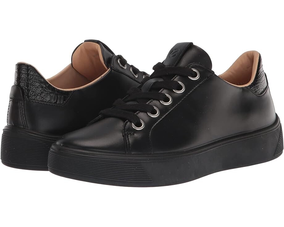 

Кроссовки ECCO Street Tray Luxe, цвет Black/Black