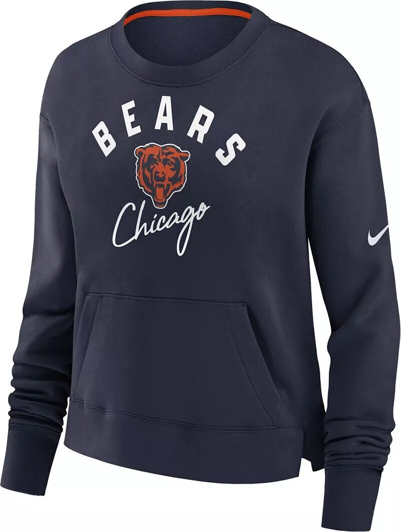 

Темно-синие укороченные кроссовки с высокими бедрами Nike Chicago Bears Arch Team