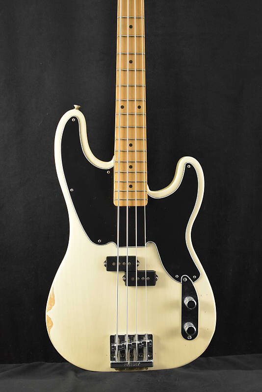

Басс гитара Fender Mike Dirnt Road Worn Precision Bass White Blonde Maple Fingerboard