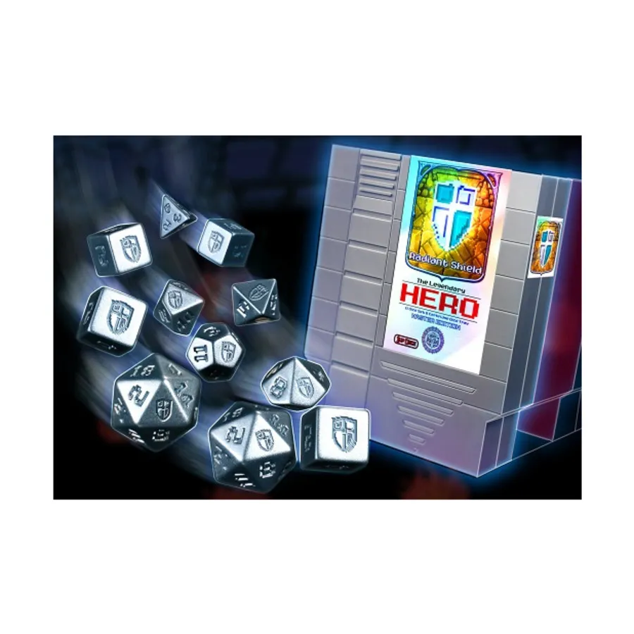 

Поликомплект - Сияющий серебряный щит (11), 1UP-Dice