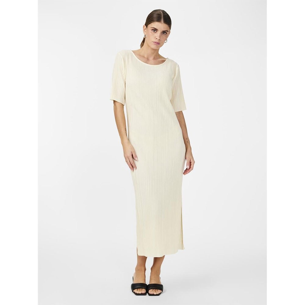 

Платье Yas Olinda Short Sleeve Long, бежевый