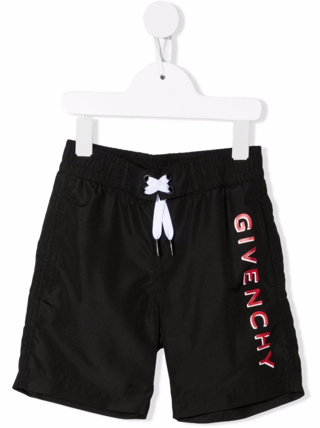 

Givenchy Kids шорты с кулиской и логотипом, черный