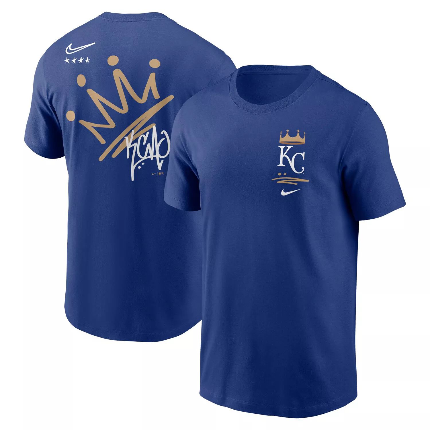 

Мужская футболка Nike Royal Kansas City Royals с надписью Local Team