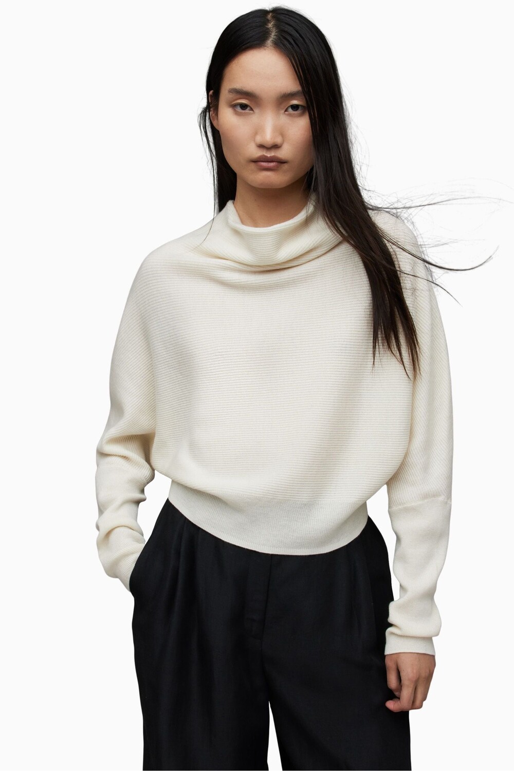 

Укороченный свитер Allsaints Ridley All Saints, белый