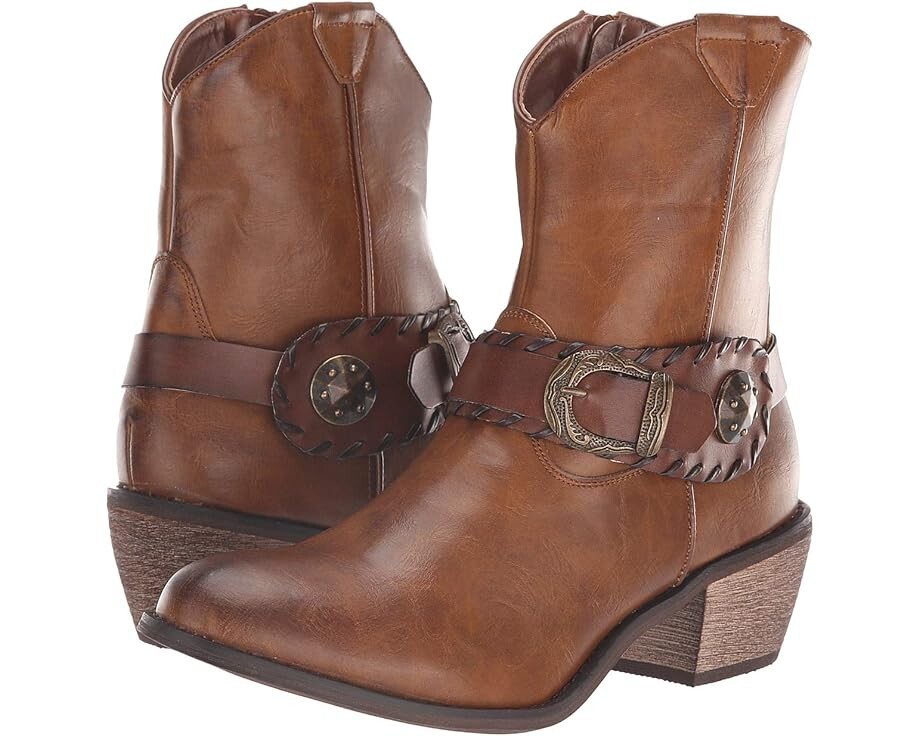 

Ботинки Roper Dev, цвет Burnished Brown Faux Leather/Concho Belt