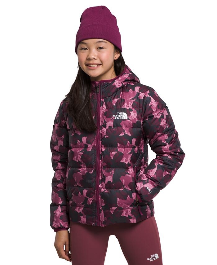 

Двусторонний пуховик North для больших девочек The North Face, красный
