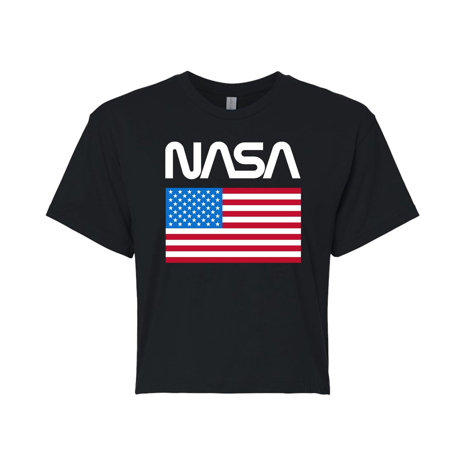 

Укороченная футболка с рисунком NASA для юниоров и американским флагом Licensed Character