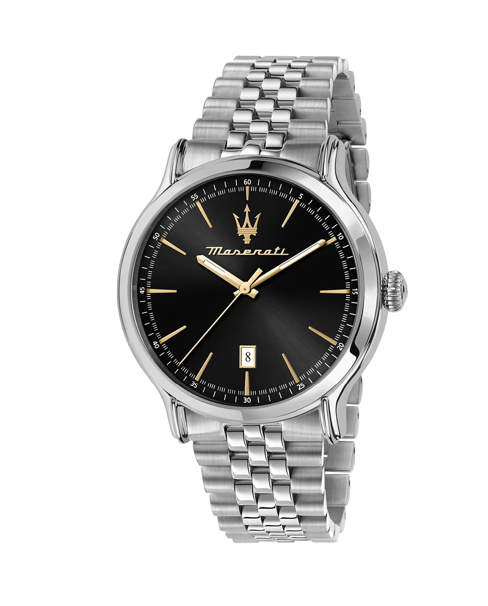 цена Мужские часы Epoca R8853118024 со стальным и серебряным ремешком Maserati, серебро