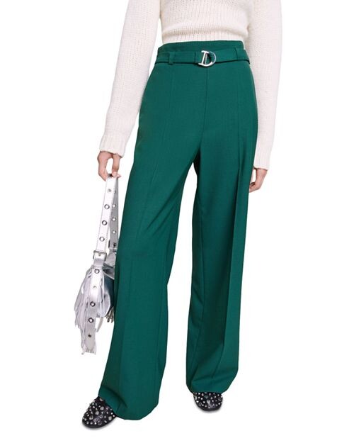 

Широкие брюки для костюма Maje, цвет Green