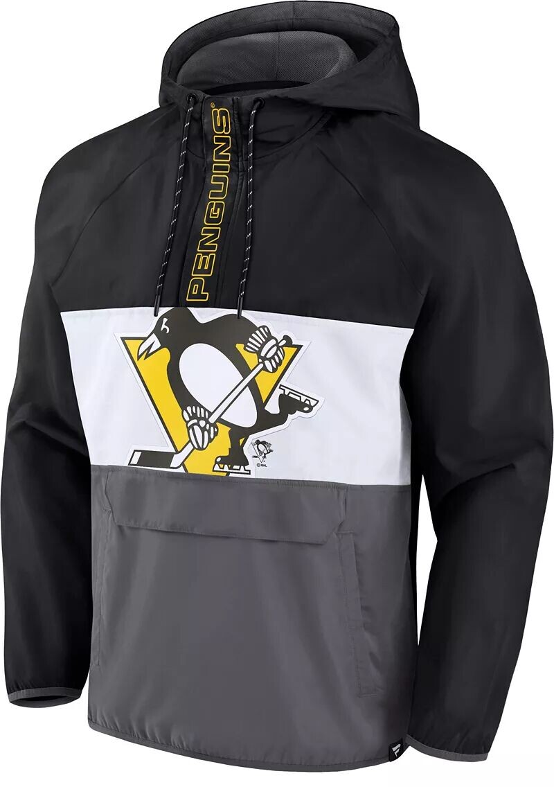 

Анорак NHL Pittsburgh Penguins, черная пуловерная куртка