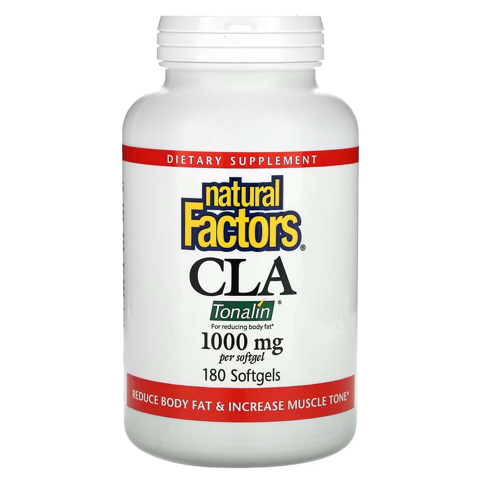 CLA 1000 мг 180 мягких таблеток (500 мг на мягкую таблетку) Natural Factors