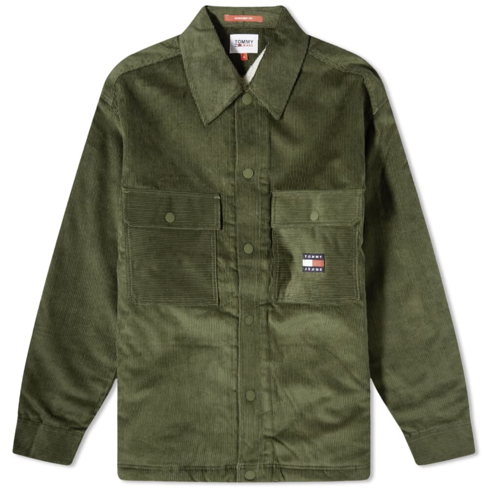 

Флисовая рубашка Tommy Jeans из шерпы, зеленый