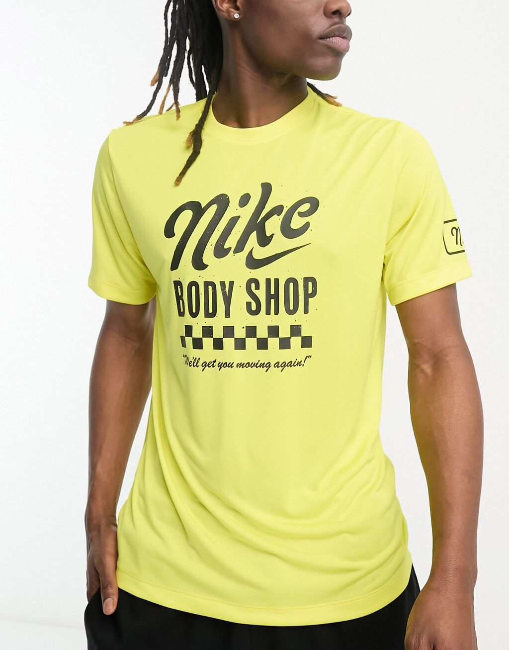 

Желтая футболка Nike Training Body Shop Dri-Fit, Желтый