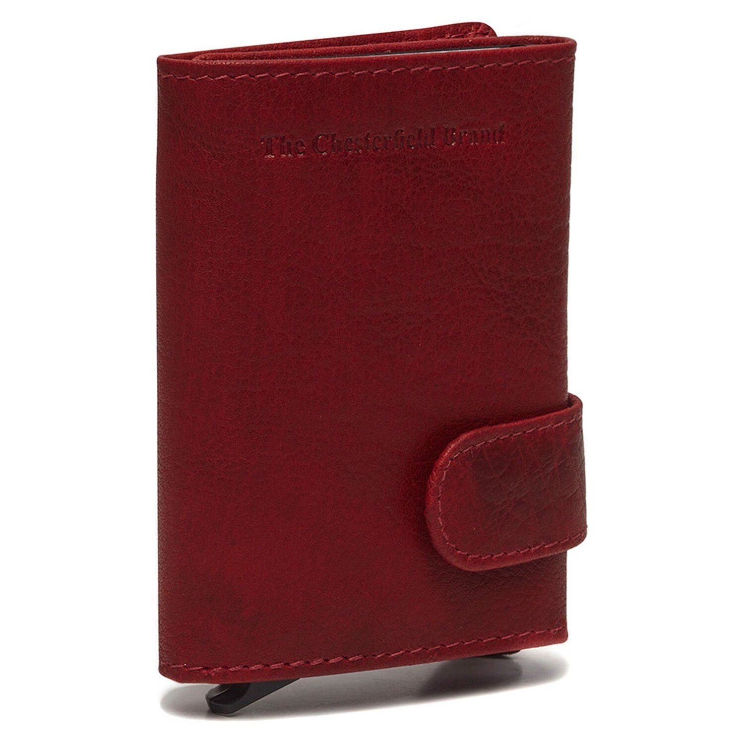 

Кошелек The Chesterfield Brand Antique Buff Kreditkartenetui RFID Schutz Leder 7 см, красный