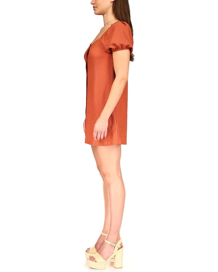 Платье Sanctuary Button-Up Knit Dress, цвет Earth