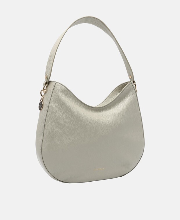 

Кожаная сумка-хобо Coccinelle, цвет Medium Grey