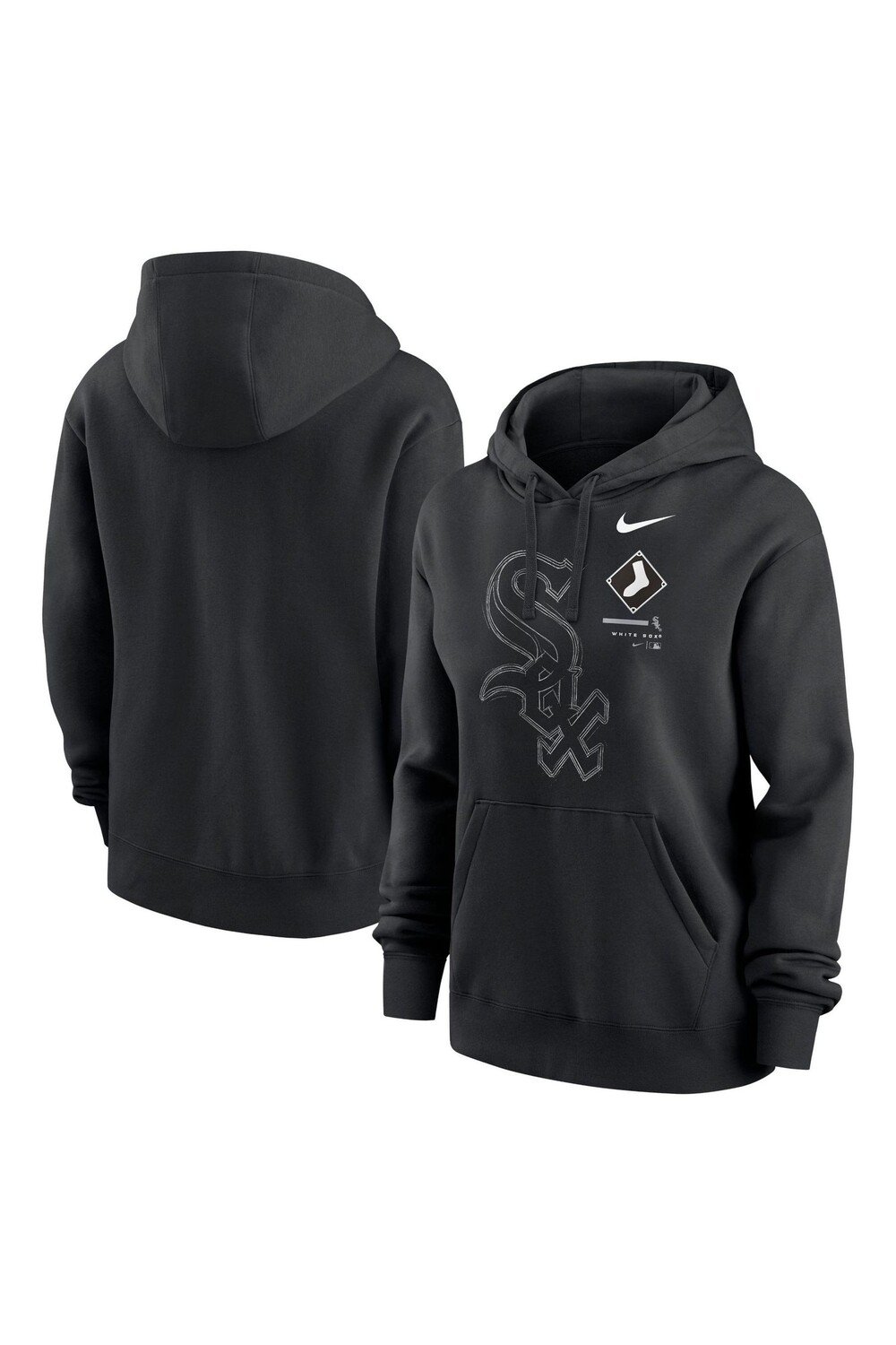 

Флисовая толстовка Big Chicago Sox Game поверх головы Nike Nike, черный