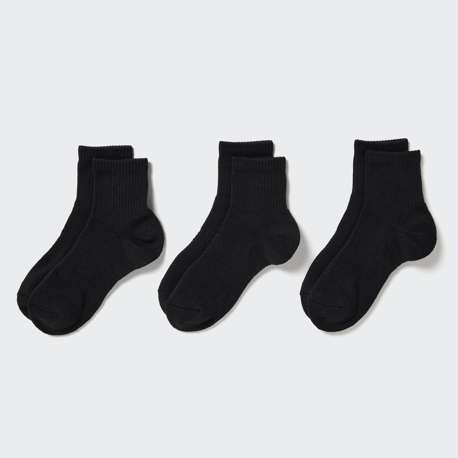 

Носки в ребинку (3 пары) UNIQLO, черный