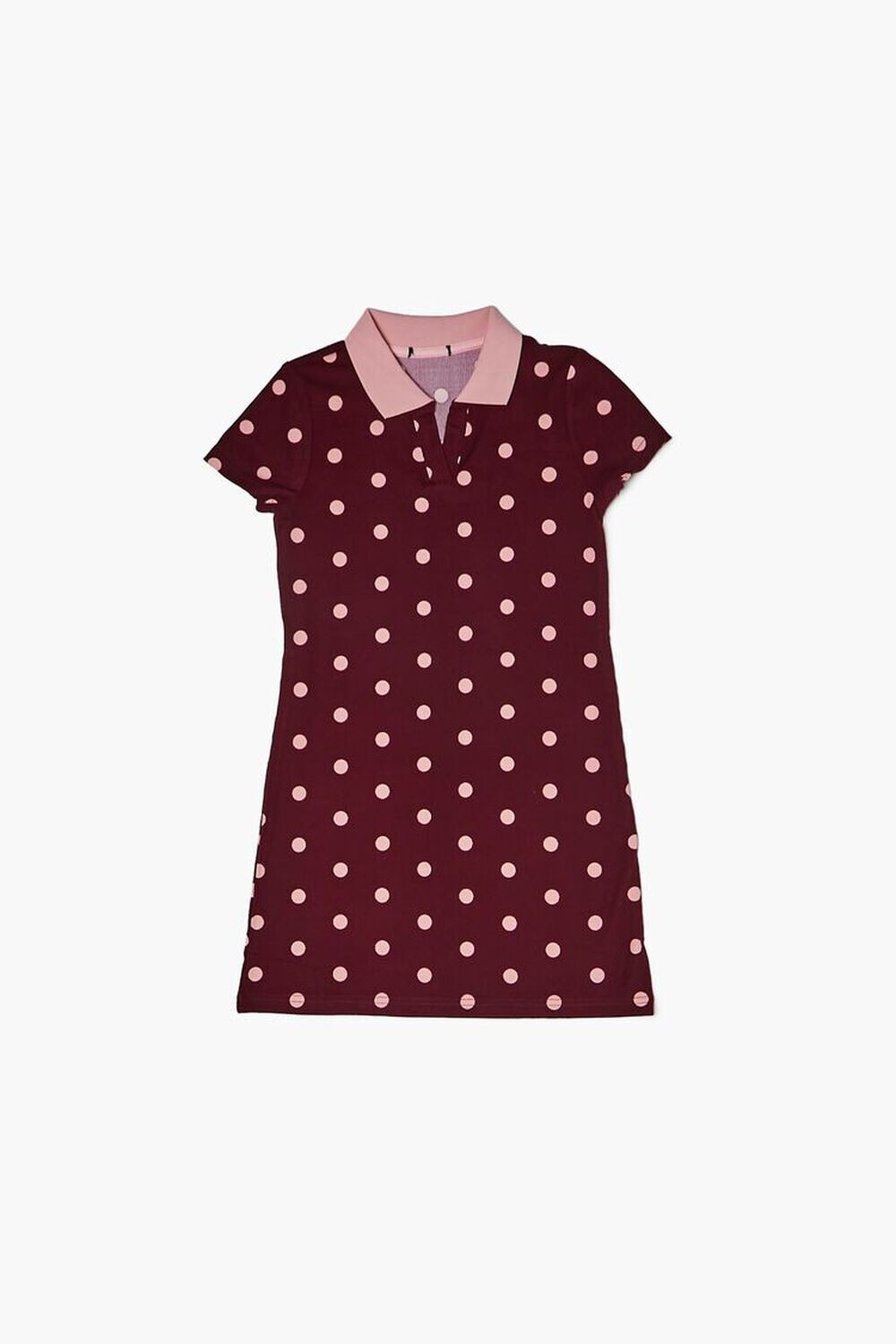 

Платье в горошек для девочек Forever 21, бордовый