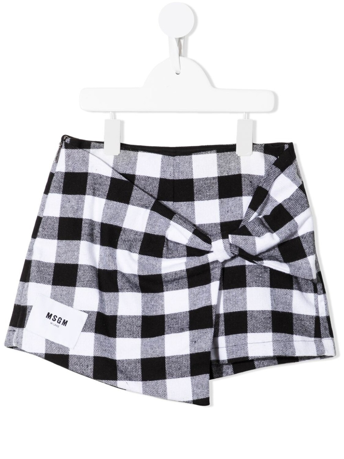 

MSGM Kids шорты в клетку, черный