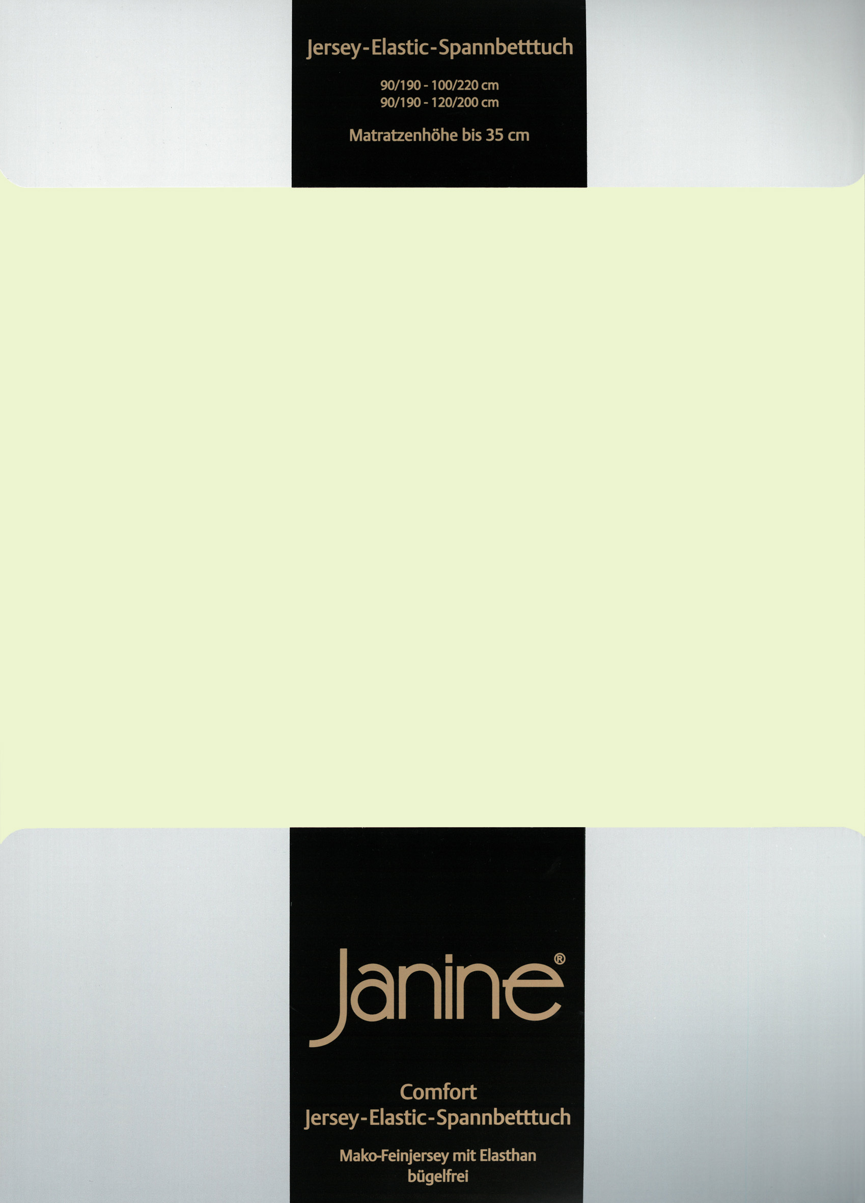 Простыня Janine Elastic Jersey, цвет limone