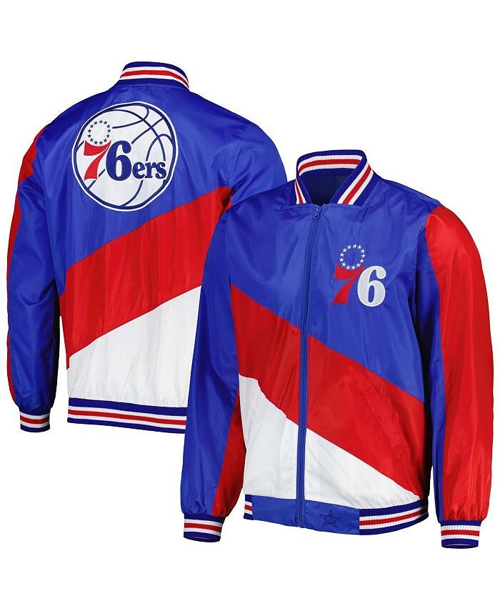 

Мужская куртка Royal Philadelphia 76ers Ripstop с молнией во всю длину JH Design, синий