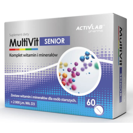 Мультивитамины + Минералы 50+ Витаминно-минеральный комплекс для пожилых людей 60 капсул Activlab