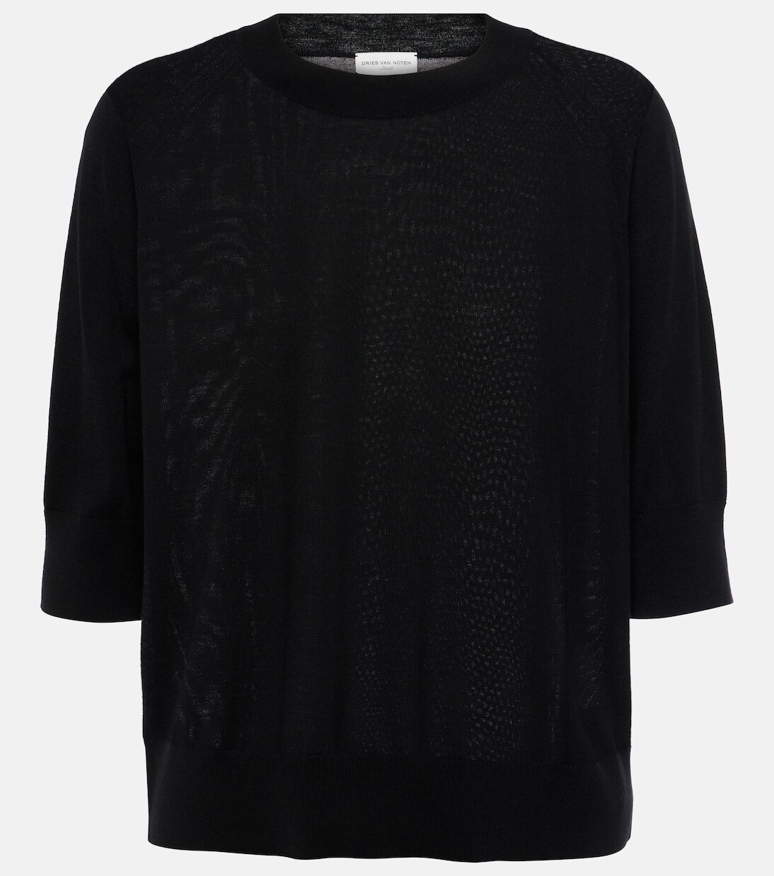 

Шерстяной топ Dries Van Noten, черный