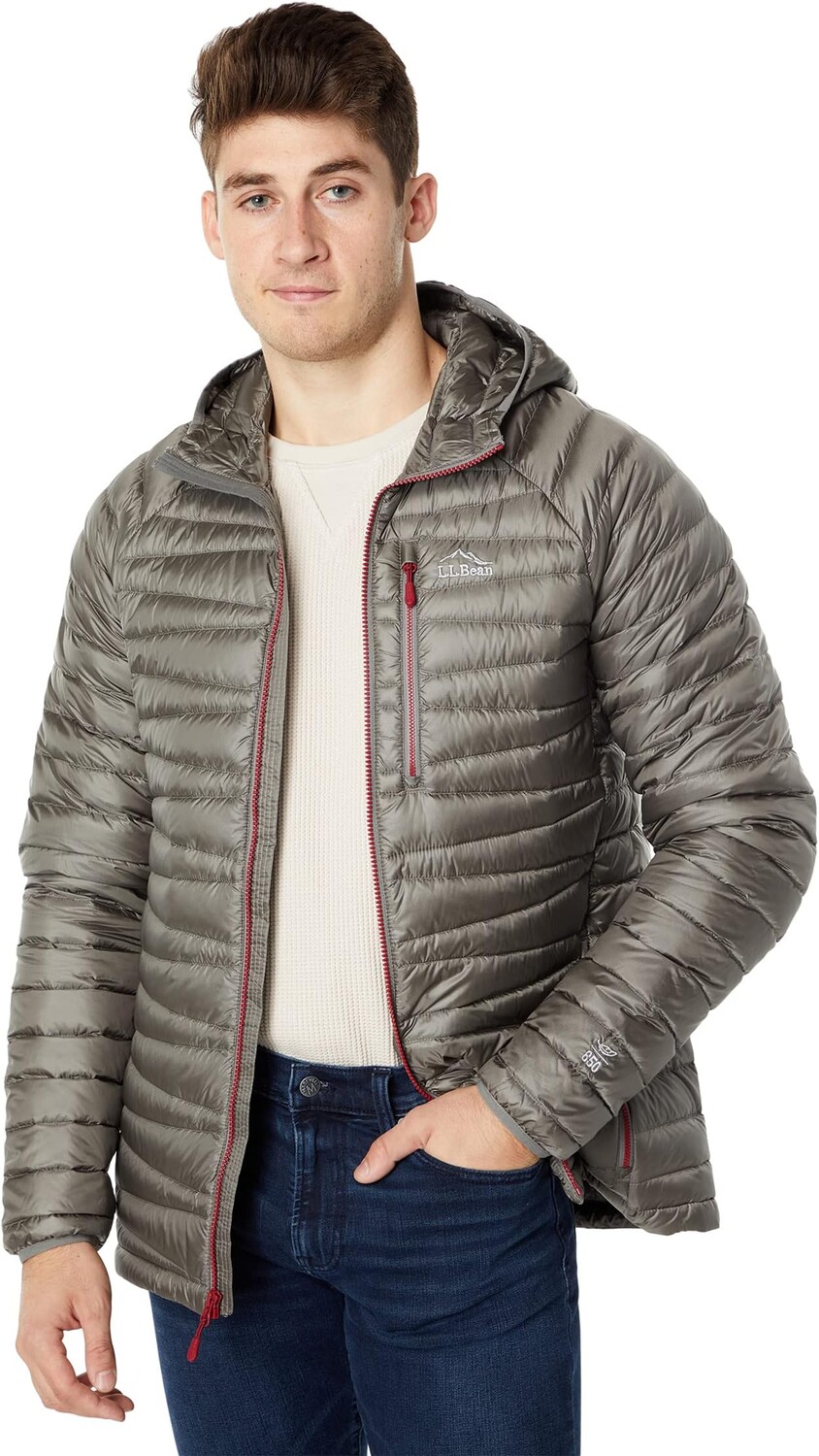 

Куртка L.L.Bean Big & Tall Ultralight 850 Down Sweater Hooded Jacket - Tall, цвет Graphite