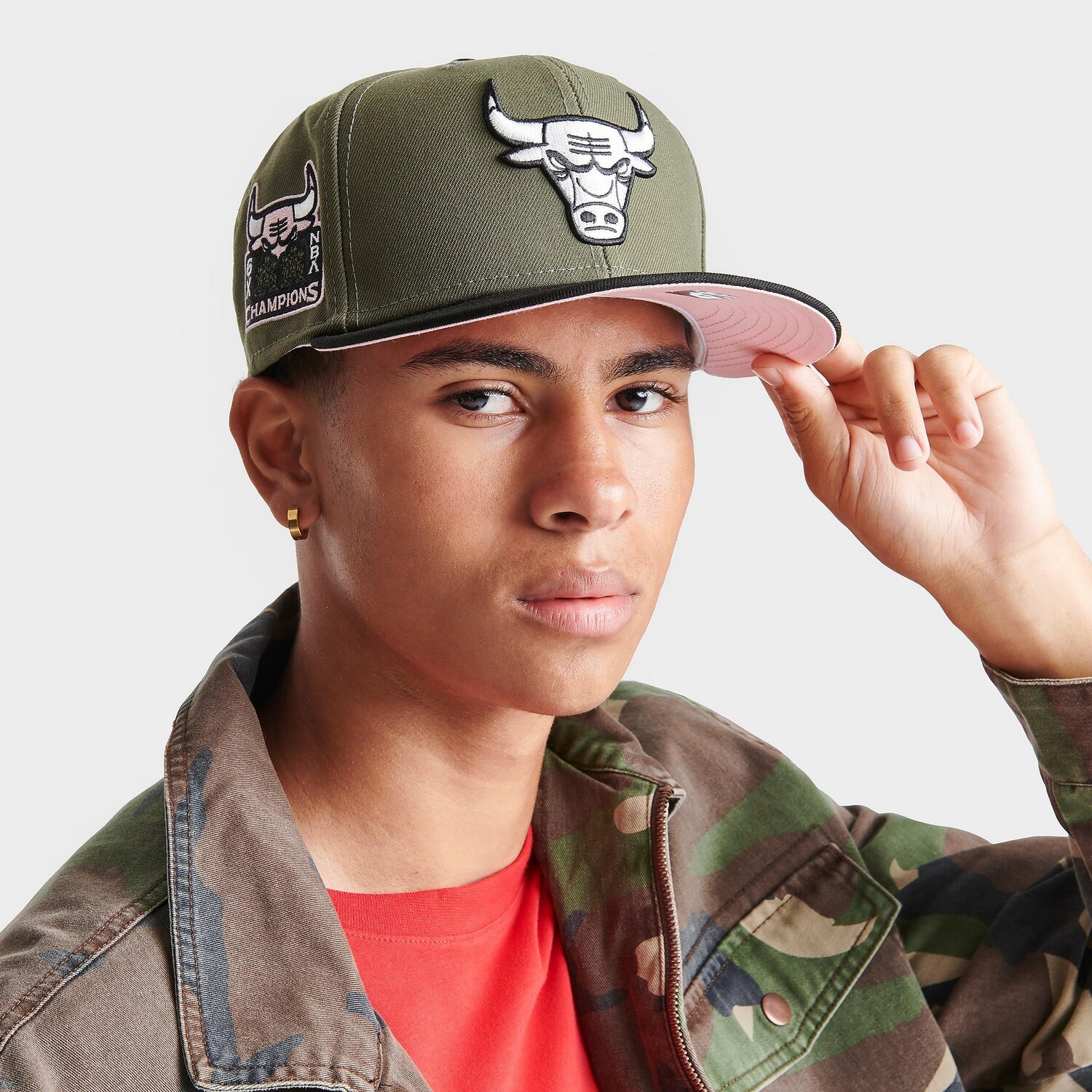 

Кепка New Era Chicago Bulls NBA Olive 9FIFTY Snapback, зеленый