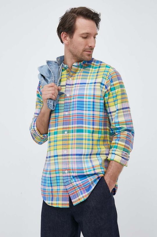 Хлопчатобумажную рубашку Polo Ralph Lauren, мультиколор хлопчатобумажная рубашка h