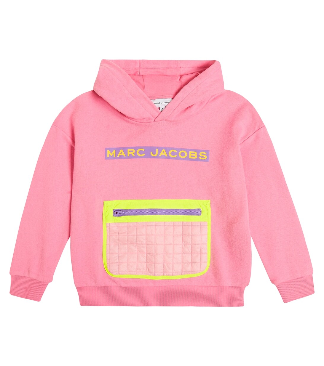 

Худи из хлопкового джерси с логотипом Marc Jacobs, розовый