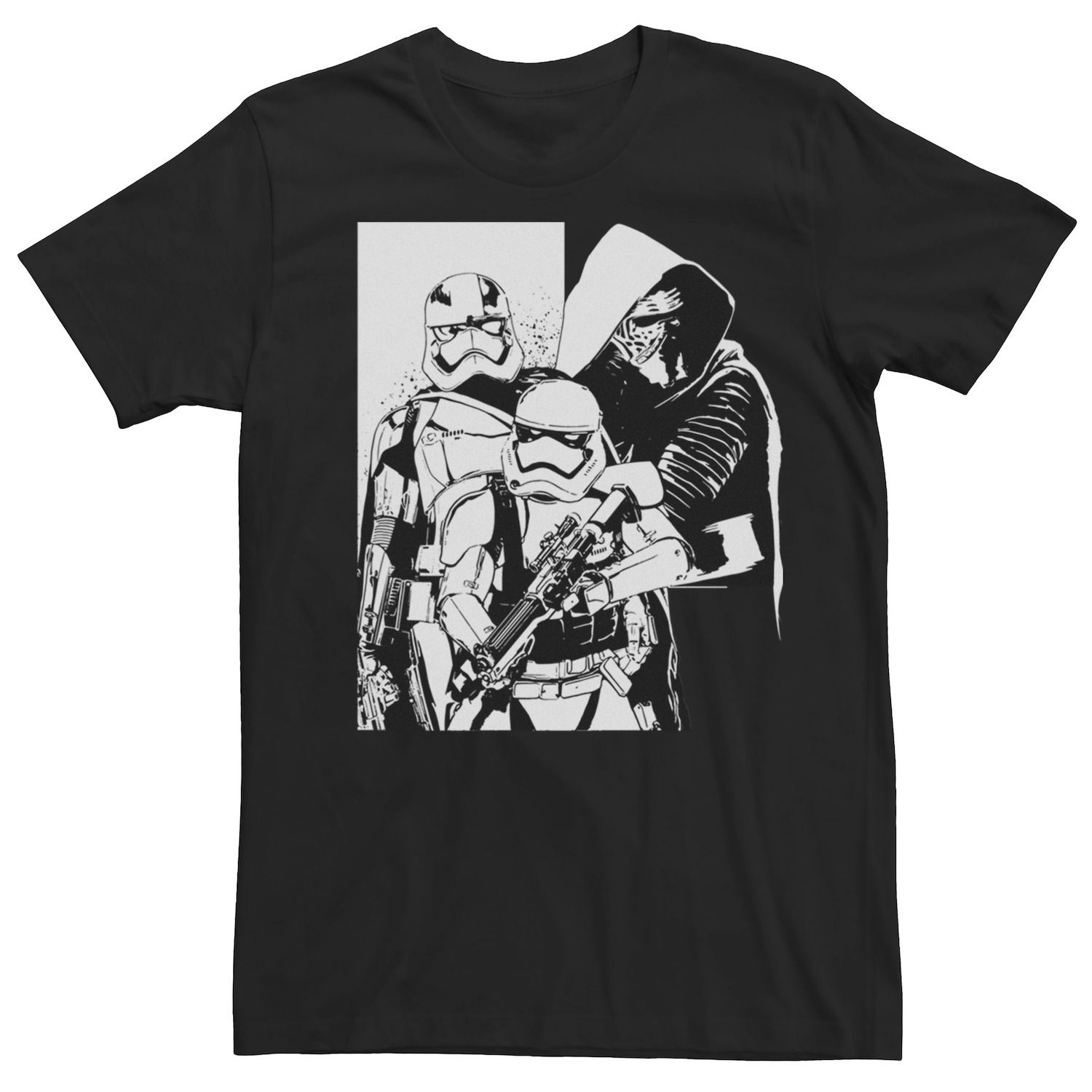 Мужская футболка с портретом Kylo Ren & Stormtroopers Star Wars футболка good loot star wars kylo ren helmet мужская s