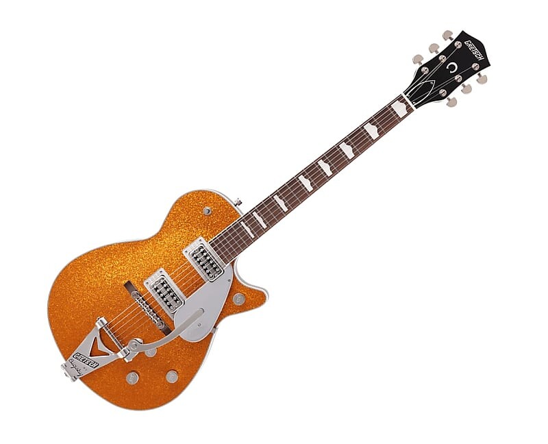 

Электрогитара Gretsch G6129T-89VS Vintage Select ‘89 Sparkle Jet w/Bigsby - Gold Sparkle