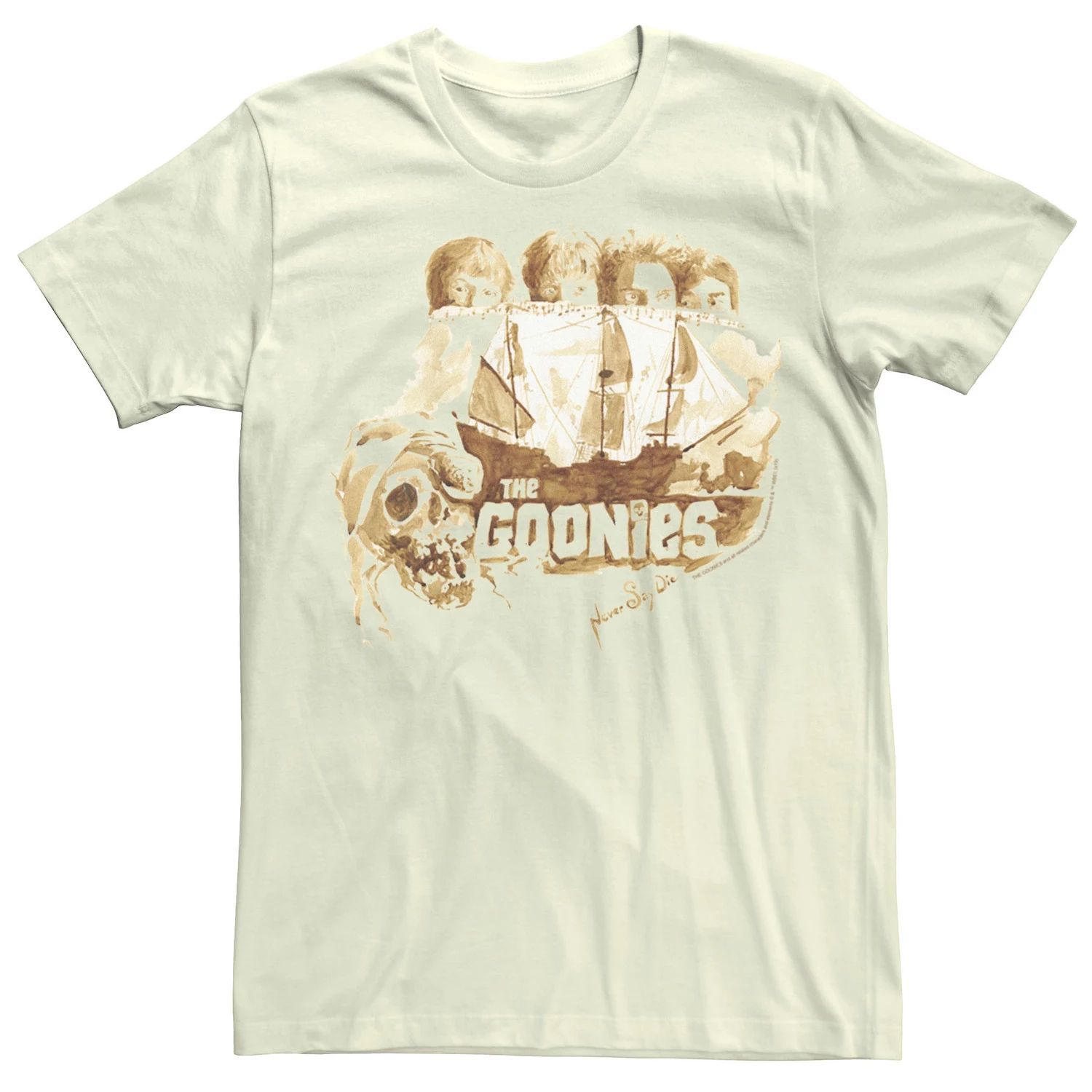 

Мужская футболка The Goonies Group Shot Behind Ship Portrait Licensed Character