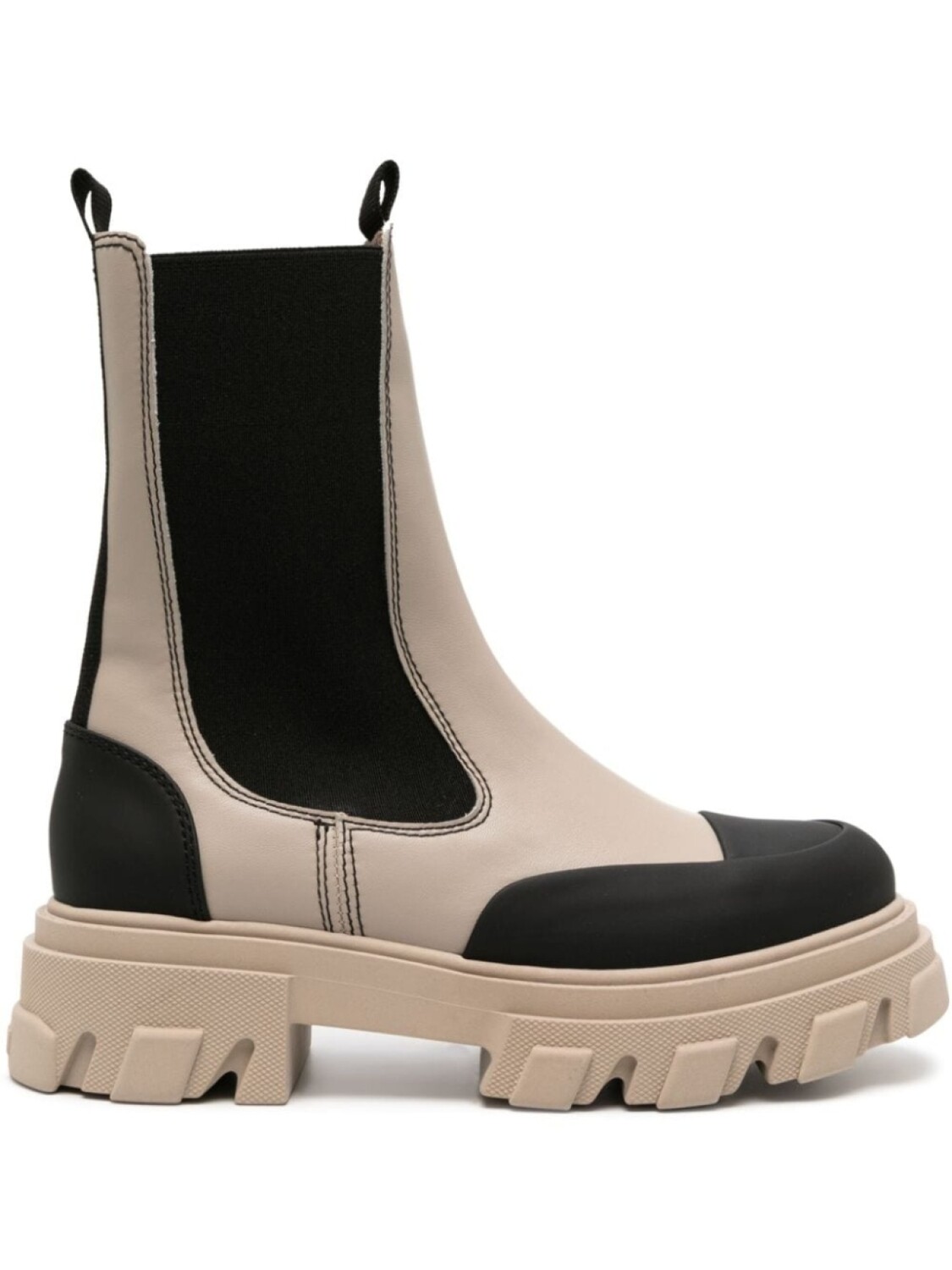 

GANNI ботинки челси Cleated из искусственной кожи, нейтральный цвет