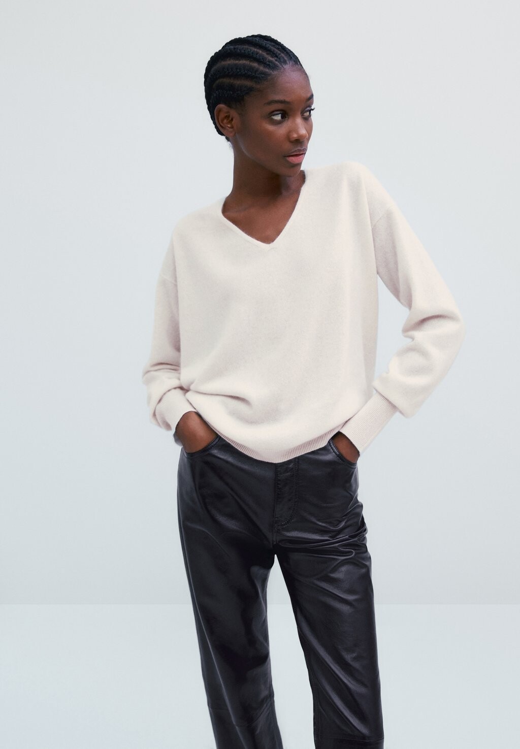 

Джемпер Massimo Dutti, светло-серый