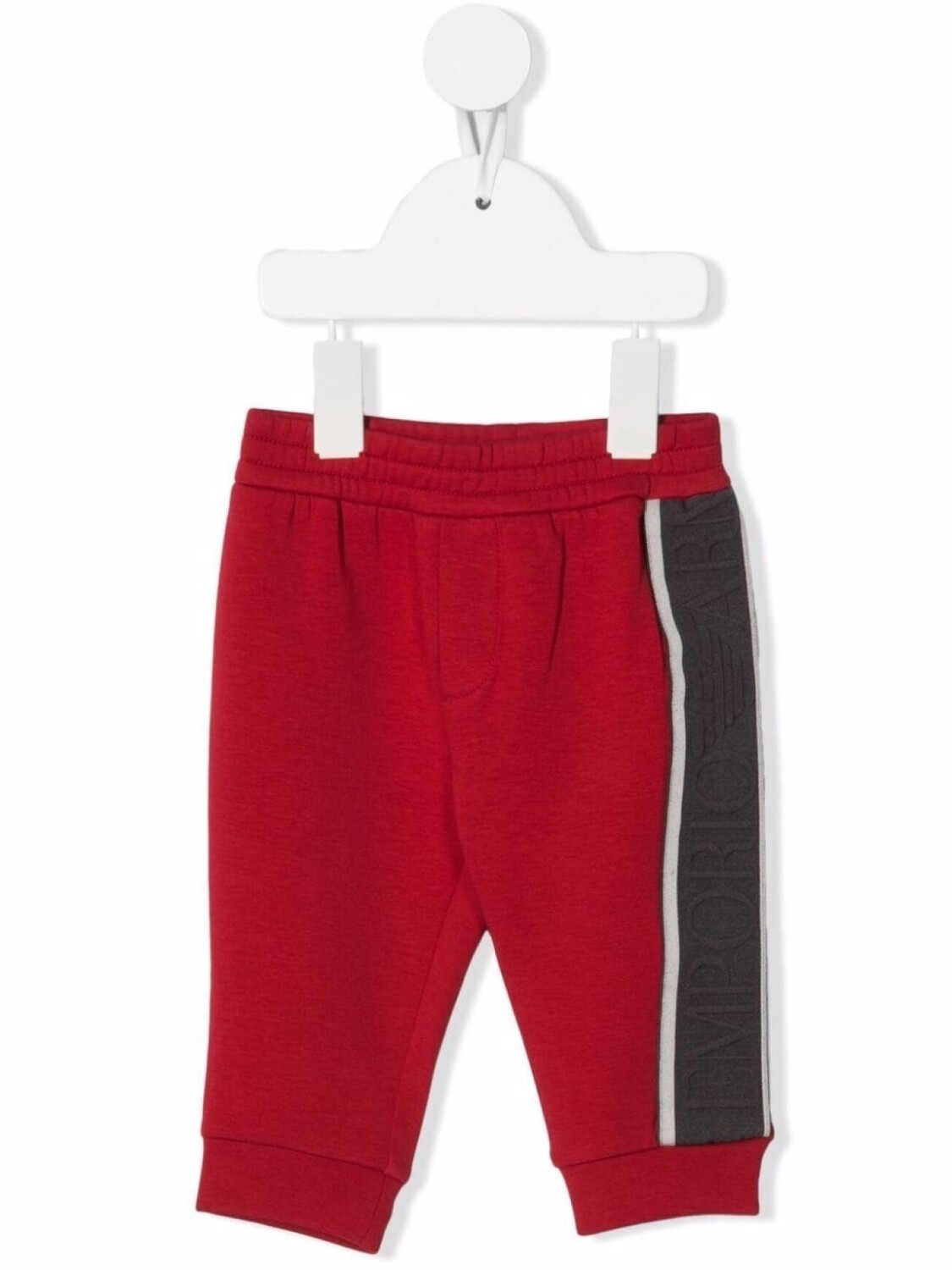 

Брюки с эластичным поясом Emporio Armani Kids, красный